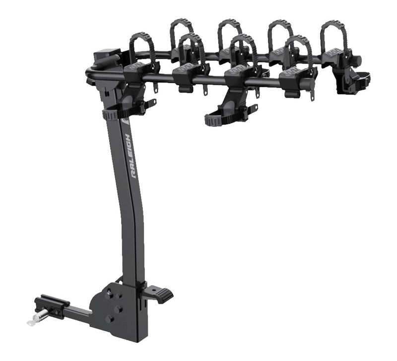 Raleigh 4 Dual Arm Hitch Mounted Hanging Bike Carrier, 4-Bikes S9