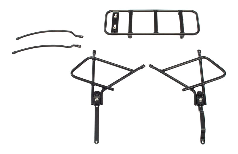 Raleigh Adjustable Rear Bike Rack, Lightweight, Aluminum, Black K7