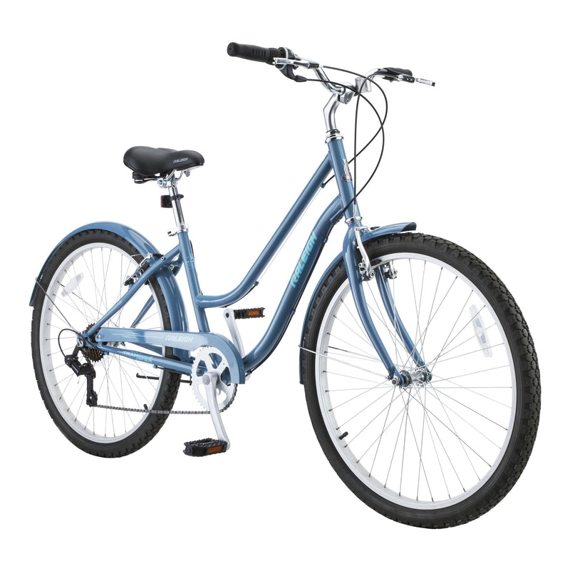 Raleigh Bluff Comfort Bike, Alloy V-brakes, 26-in, Blue Z1