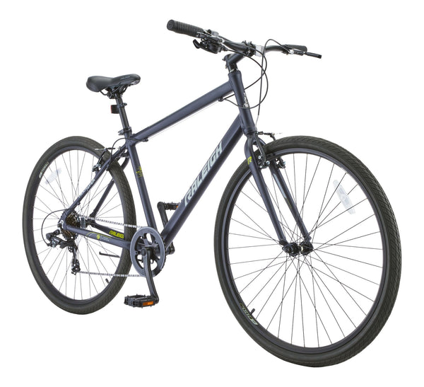 Raleigh Entourage Adult City Bike with V-brakes, 700C, Black X9