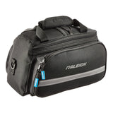 Raleigh Expandable Rack Top Bike Bag withRemovable Carry Strap & Reflective Strip, Black
