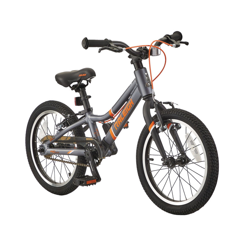Raleigh Meteor Kids Bike with Reflectors, 16-in Wheel, Grey O0