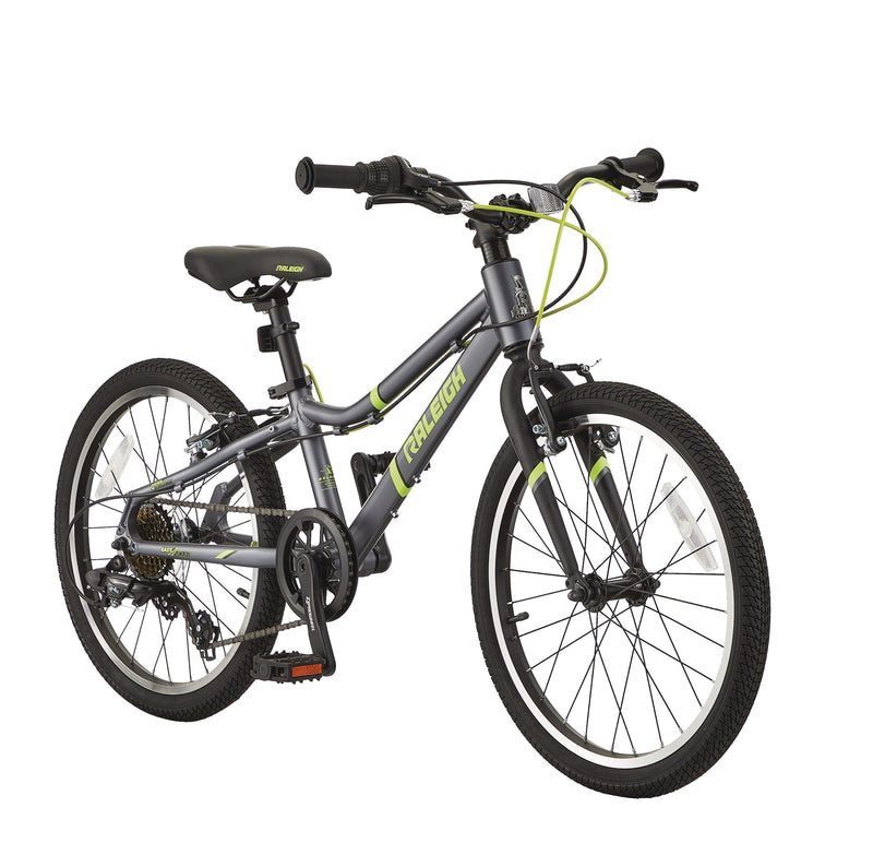 Raleigh Meteor Youth Bike with Reflectors, 7-Speed, 20-in Wheel, Grey E7