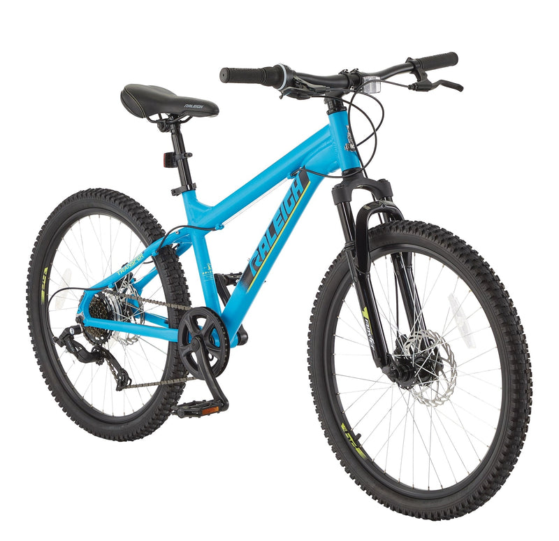 Raleigh Rockwood Youth Hardtail Mountain Bike, 24-in Wheel, Blue C5