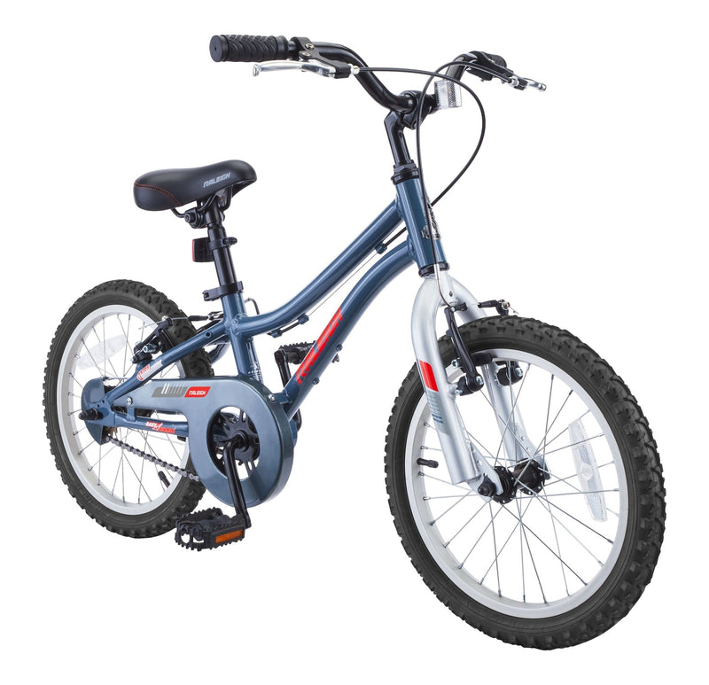 Raleigh Vibe Kids' Bike with Alloy V-brakes, 16-in, Grey/Blue R8