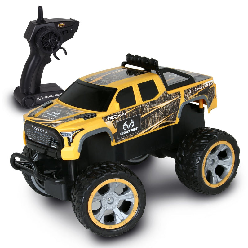 Realtree Toyota Yellow Tundra RC Car, 100-ft Range R3