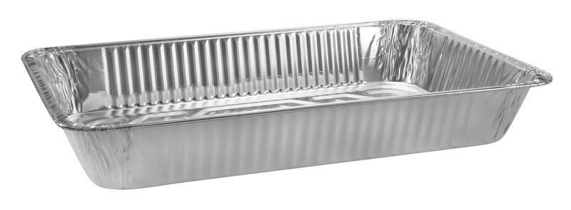 Rectangle Foil Reusable Full Deep Steam Baking Pan, Silver, 21-in, for Baking/Cooking/Steaming S2