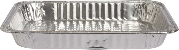 Rectangle Foil Reusable Half Size Steam Baking Pan, Silver, 12-in, for Baking/Cooking/Steaming A5
