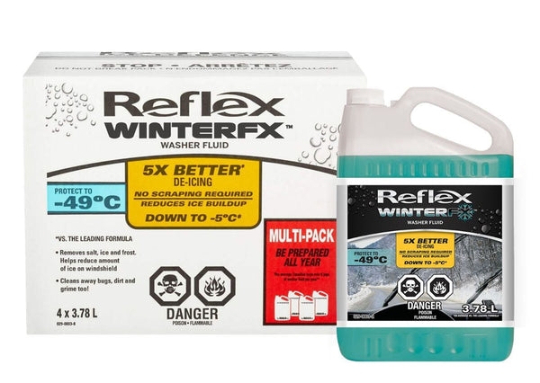 Reflex WinterFx Windshield Winter Washer Fluid, -49°C, 3.78L, 4-pk Q9
