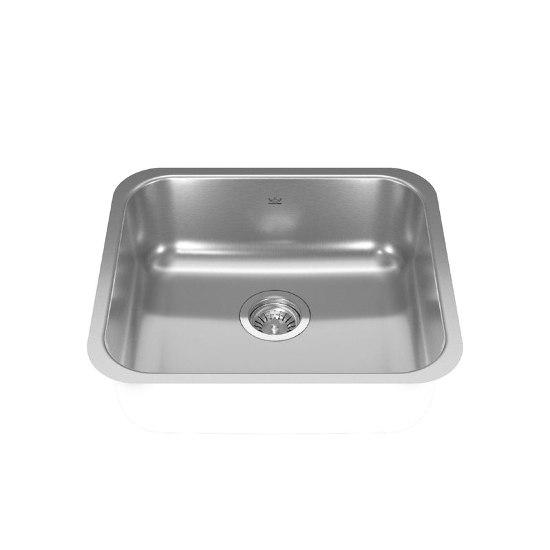 Reginox Single Stainless Steel Sink, 19.75x17.75-in D2