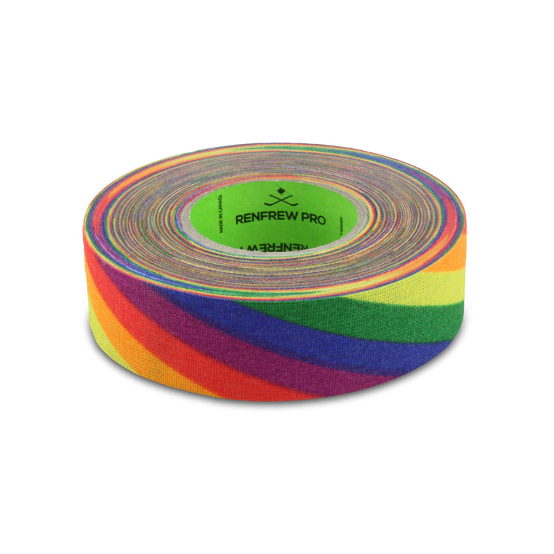 Renfrew Pro Hockey Tape, Rainbow, 24-mm x 18-m H4