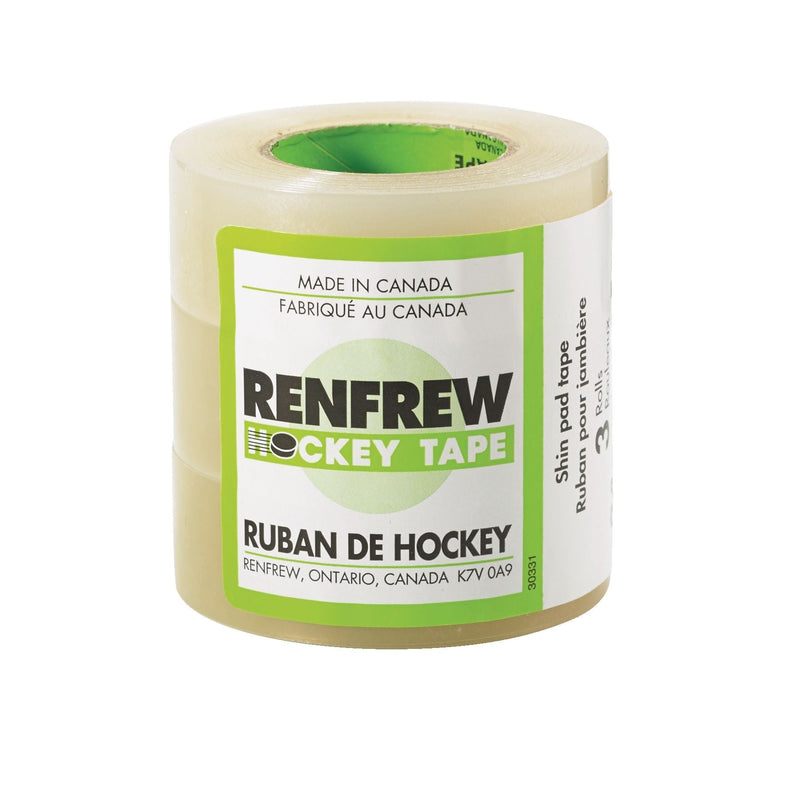 Renfrew Waterproof Hockey Tape, Clear, 24-mm x 15-m, 3-pk O0