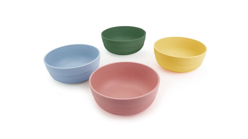 Reusable Plastic Tumbler Bowls, BPA Free, Recyclable Material, 4-pk I9