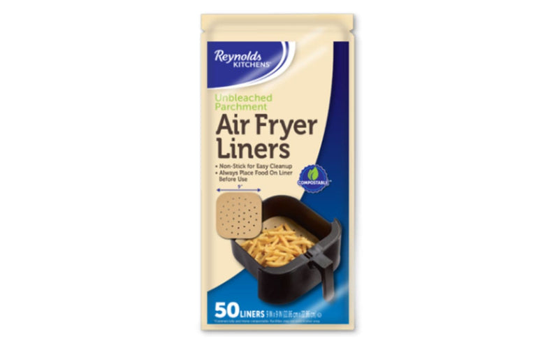 Reynolds Kitchens Unbleached Non-Stick Air Fryer Liners, 50-pc V7