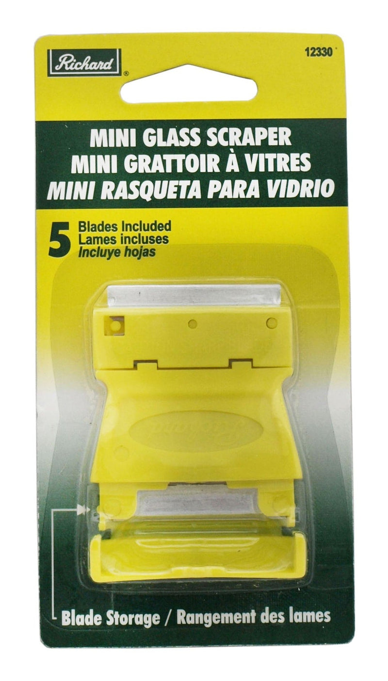 Richard Mini Glass Scraper with Single Edge Razor Blades, 6-pc I2