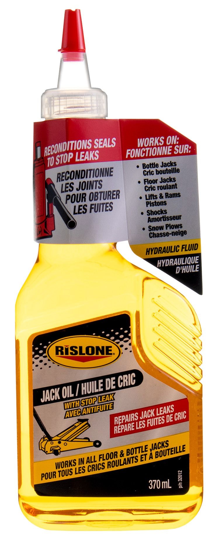 Rislone 32012 Hydraulics Jack Oil with Stop Leak, Amber, 370-mL Y4