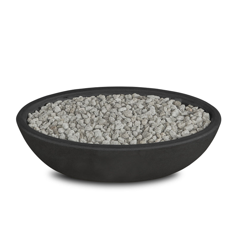 Riverside Oval Concrete Propane Fire Pit in Shale, 48-in Z1