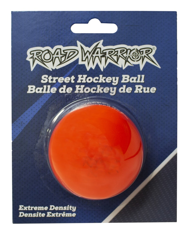 Road Warrior Warm Weather Heavy Street Hockey Ball, Orange V2