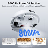 Roborock Q7 L5 2-in-1 Robot Cordless Vacuum & Mop Cleaner, Pet-Friendly, App Controlled, Includes Charging Dock, White