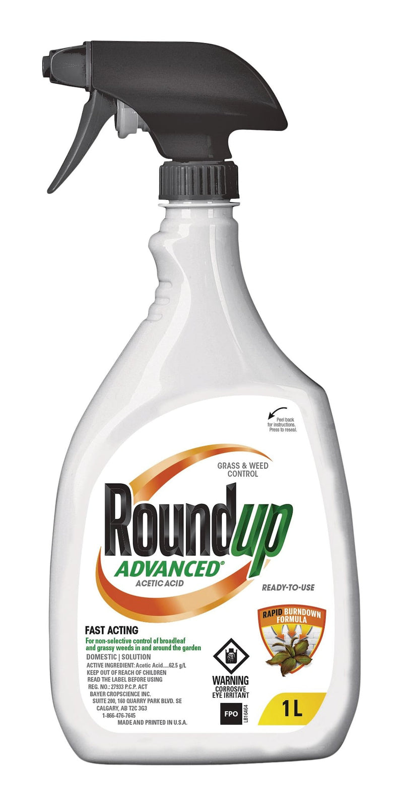 RoundUp Advanced Ready-To-Use Grass & Weed Control Spray, 1-L R7