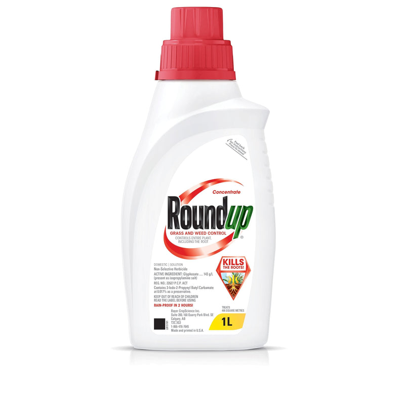 RoundUp Non-Selective Herbicide Grass & Weed Control Killer Concentrate, 1-L G7