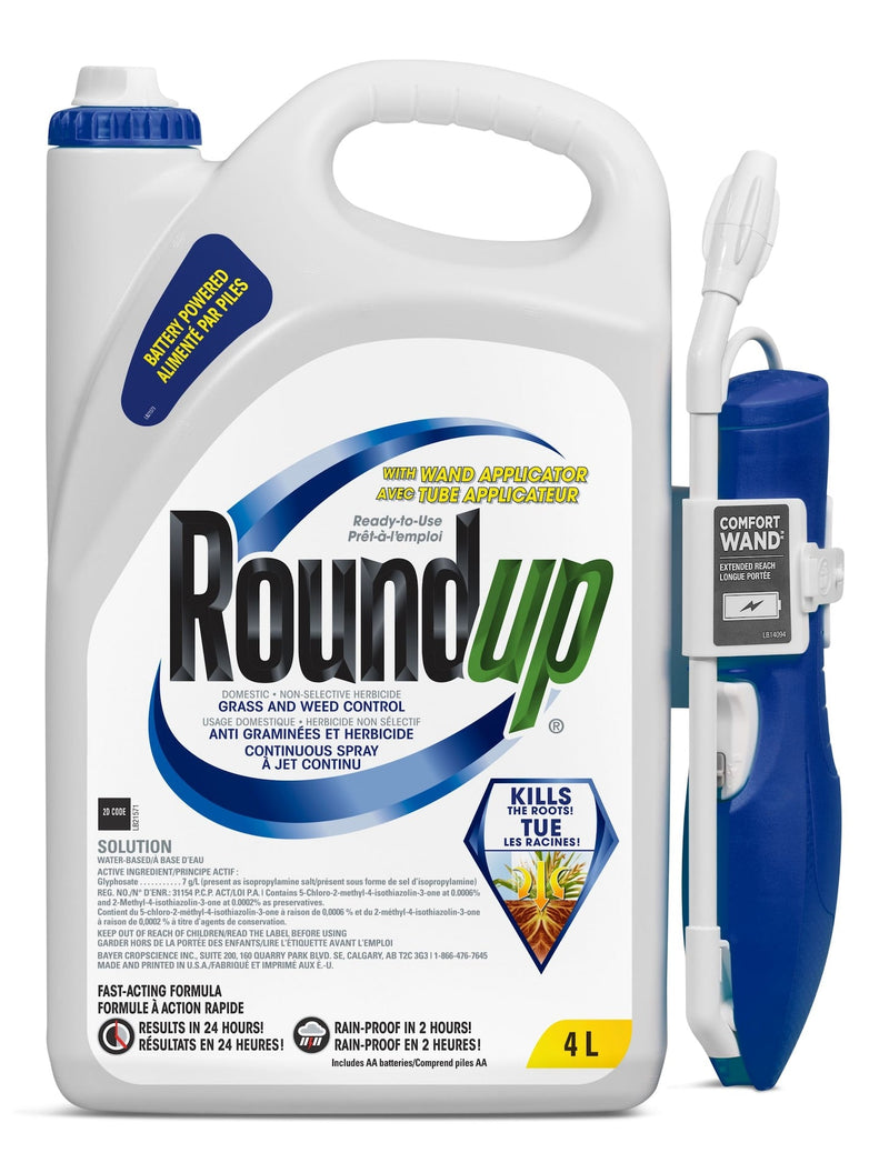 Roundup Weed Killer with Battery-Powered Wand, 4-L I7