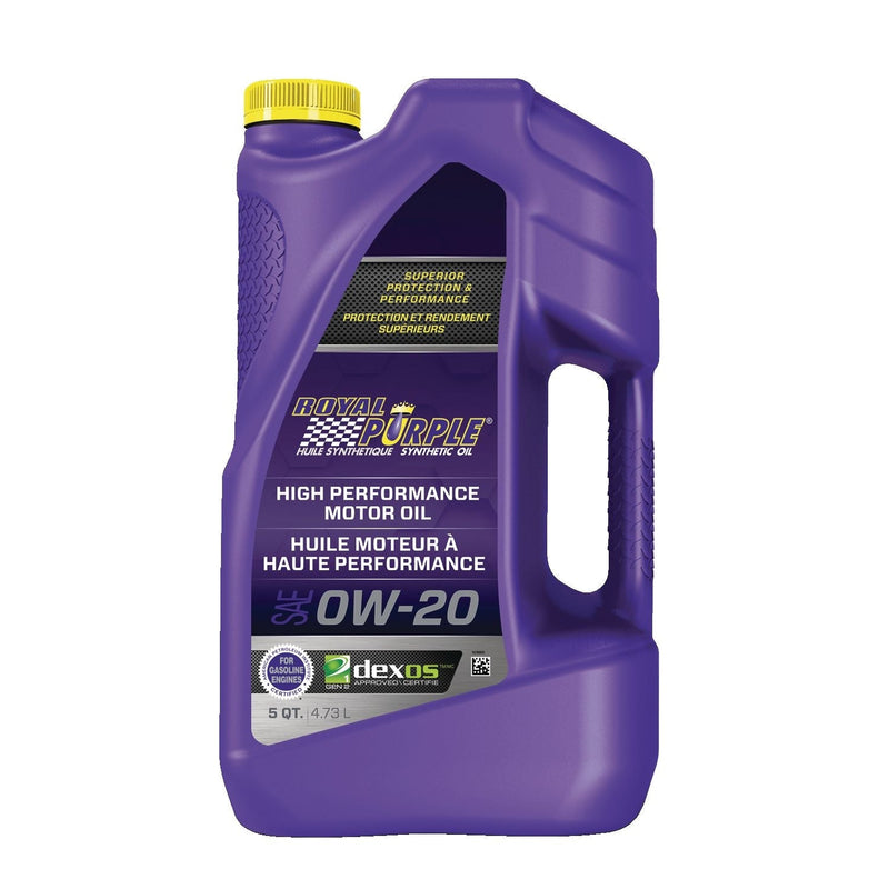 Royal Purple High Performance 0W20 Synthetic Engine/Motor Oil, 4.73-L V1