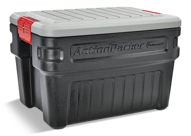 Rubbermaid Action Packer Plastic Lockable Storage Container, Stackable & Recyclable, 90.8-L P2