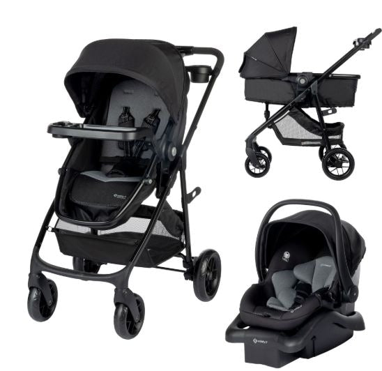 Safety 1st Grow and Go Travel System with 8 Strolling, Alloy D9