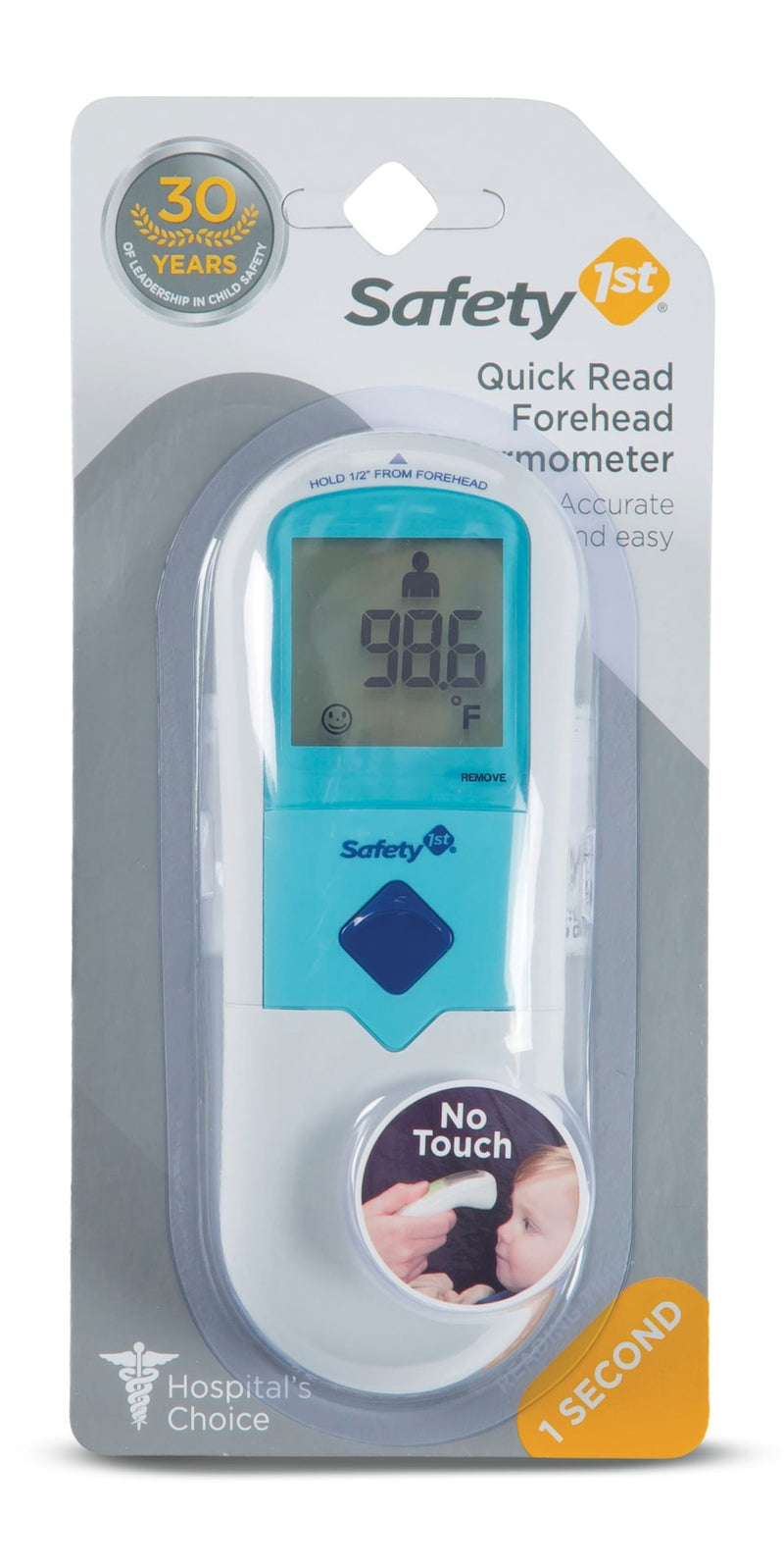 Safety 1st Quick Read Forehead Thermometer, Blue N0