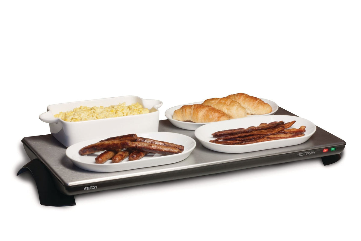 Salton Stainless Steel Cordless Hotray Warming Tray, 1000 W, 23-3/4-in