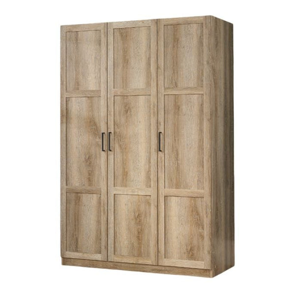 Sauder 3 Door Wardrobe, Shaker Oak C1