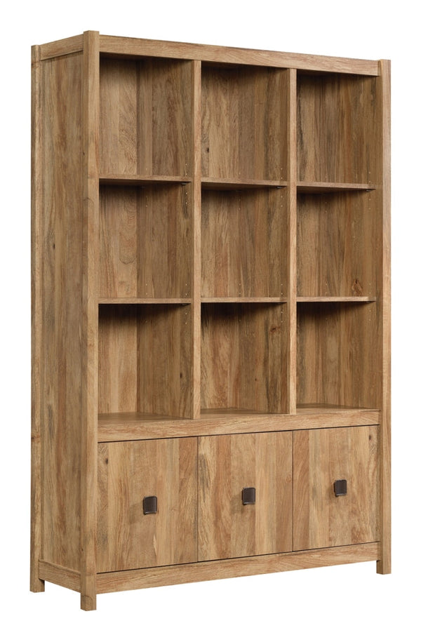 Sauder Cannery Bridge 3-Door Bookcase/Bookshelf Storage Cabinet, Sindoori Mango Finish R9