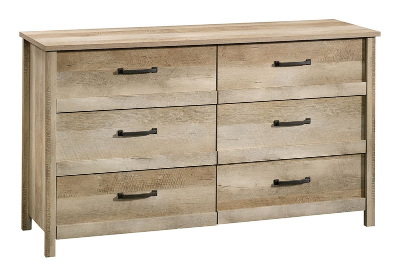Sauder Cannery Bridge 6-Drawer Double Dresser/Chest Bedroom Storage, Lintel Oak Finish D2