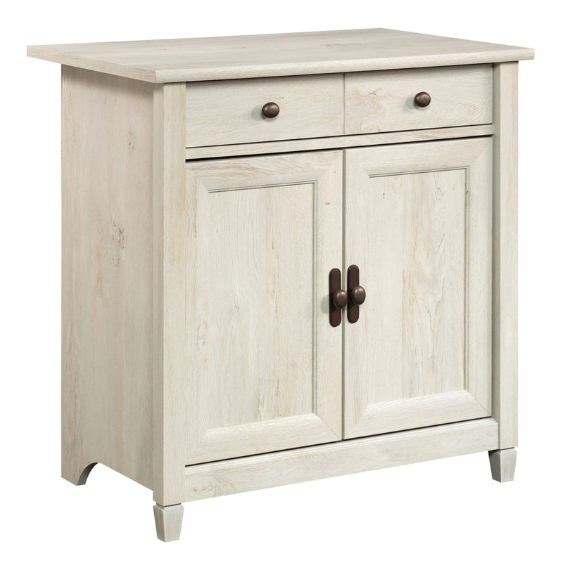 Sauder Edge Water 2-Door Storage Cabinet With Adjustable Shelf, Chalked Chestnut Finish H5