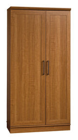 Sauder Homeplus 2-Door Storage Cabinet/Pantry with Adjustable Shelves, Sienna Oak Finish