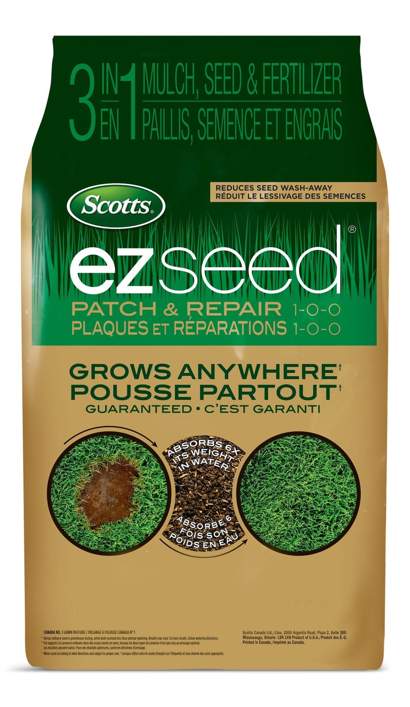 Scotts EZ Seed 3-in-1 Patch & Repair Grass Seed & Fertilizer Mix, 1-0-0, 4.5-kg E1