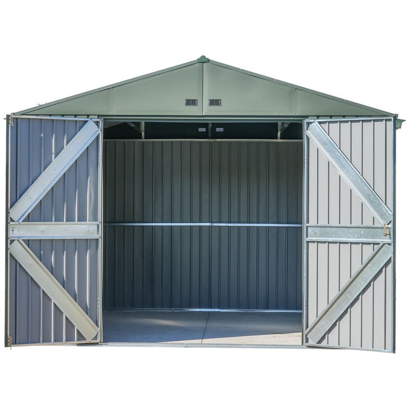 Scotts Lawn Care 10x12-ft Green Corrosion-Resistant Storage Shed E9