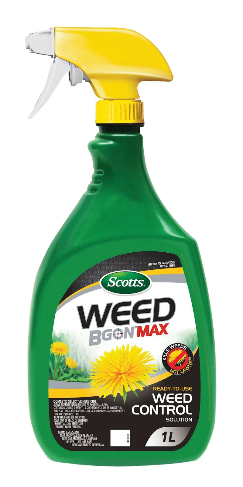 Scotts Weed B Gon MAX Weed Control Concentrate for Lawns, 1-L I0