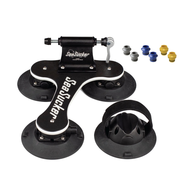 SeaSucker Talon MAX Bike Rack with HUSKE Plugs, Black E7