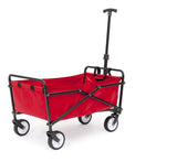 Seina Outdoor Collapsible Folding Utility Wagon with Cup Holders, 150-lb Capacity