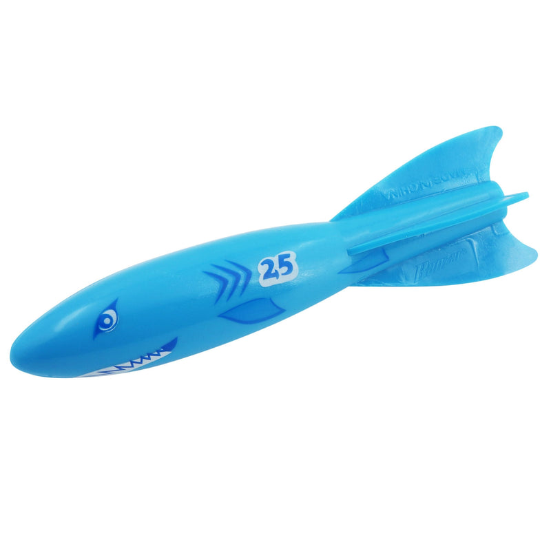 Shark Torpedo Beast Underwater Pool Diving Toys, Multi-Coloured, Assorted, 4-pk, Ages 3+, for Beach/Pool Fun Activities U2