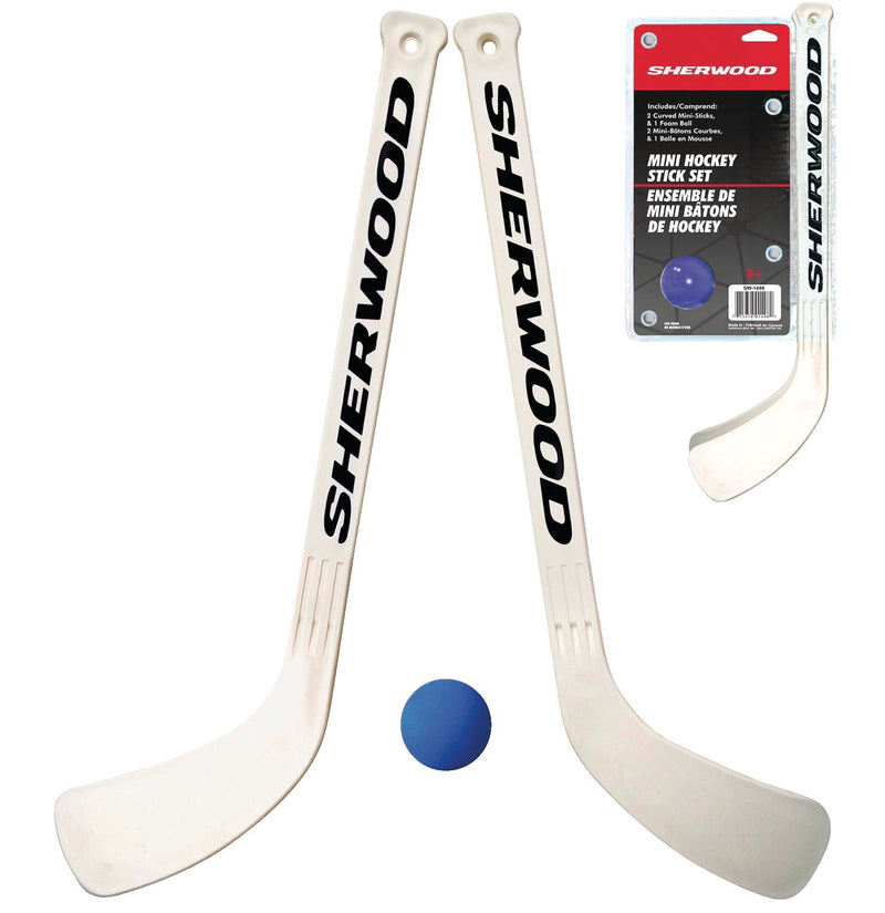 Sherwood Curved Mini Hockey Sticks and Ball Set, 3-pc H8