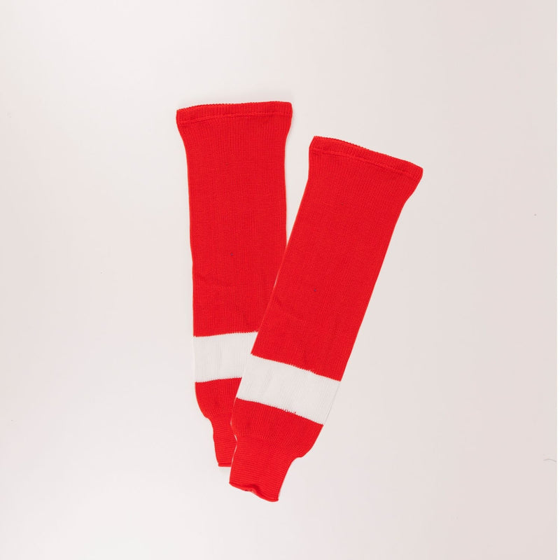 Sherwood NHL Knit Hockey Socks, Detroit Red Wings, Red/White, Assorted Sizes J8