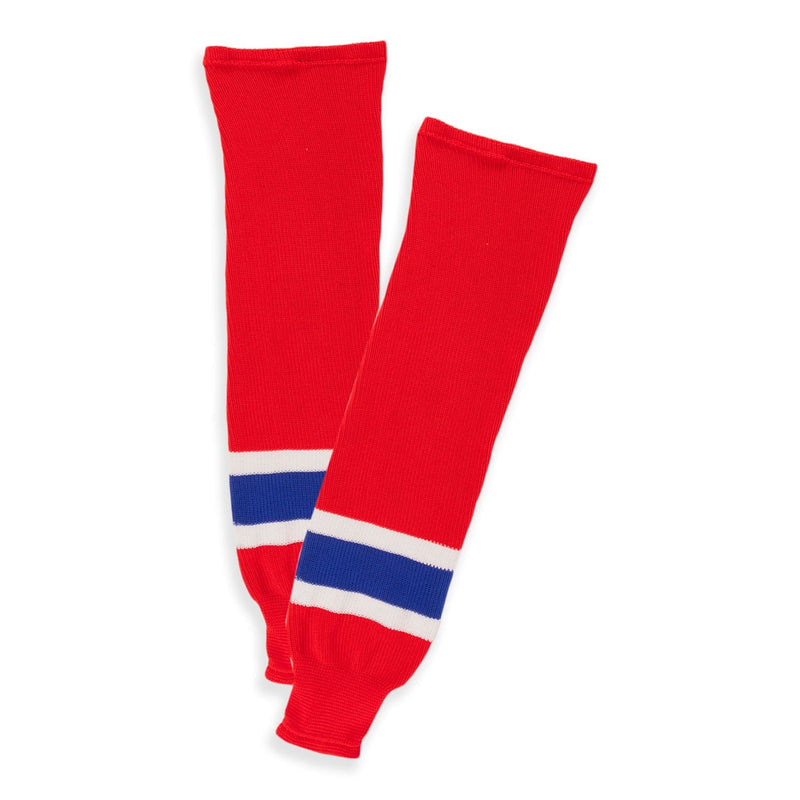 Sherwood NHL Knit Hockey Socks, Montreal Canadiens, Red/Navy/White, Assorted Sizes Y4
