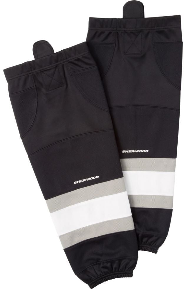 Sherwood NHL Performance Hockey Socks, Los Angeles Kings, Black/White/Silver, Assorted Sizes R9