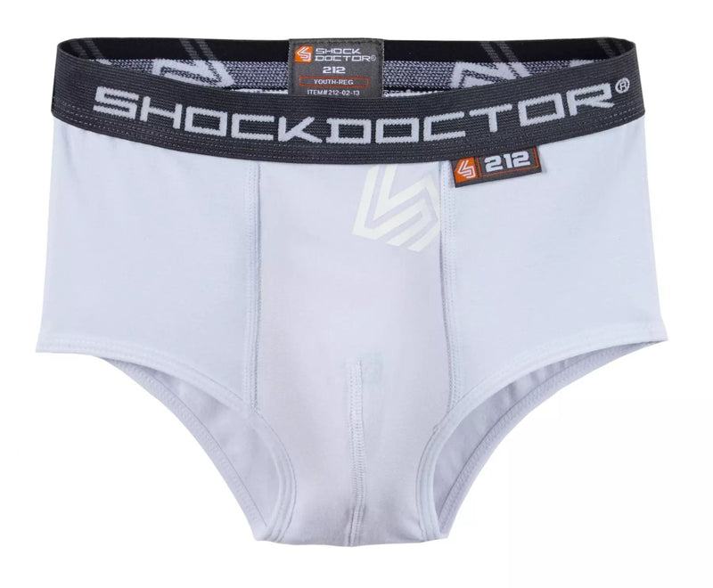Shock Doctor Hockey Briefs with Protective Bio-Flex Cup, Youth, Assorted Sizes Y6