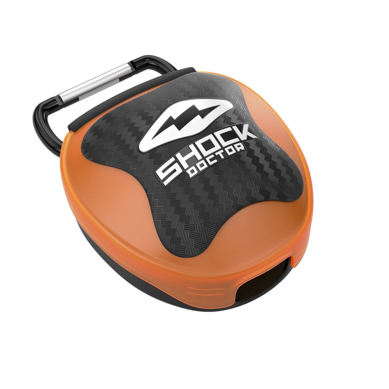 Shock Doctor Mouthguard Case, Orange/Black, One Size Fits Most K2