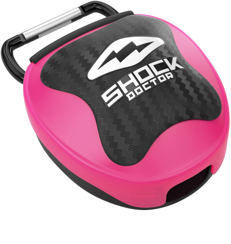 Shock Doctor Mouthguard Case, Pink/Black, One Size Fits Most H1