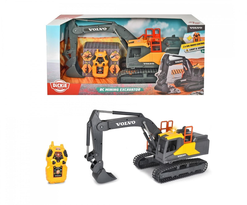 Simba Dickie RC Excavator Construction Toy with Effects for Ages 3+ J7
